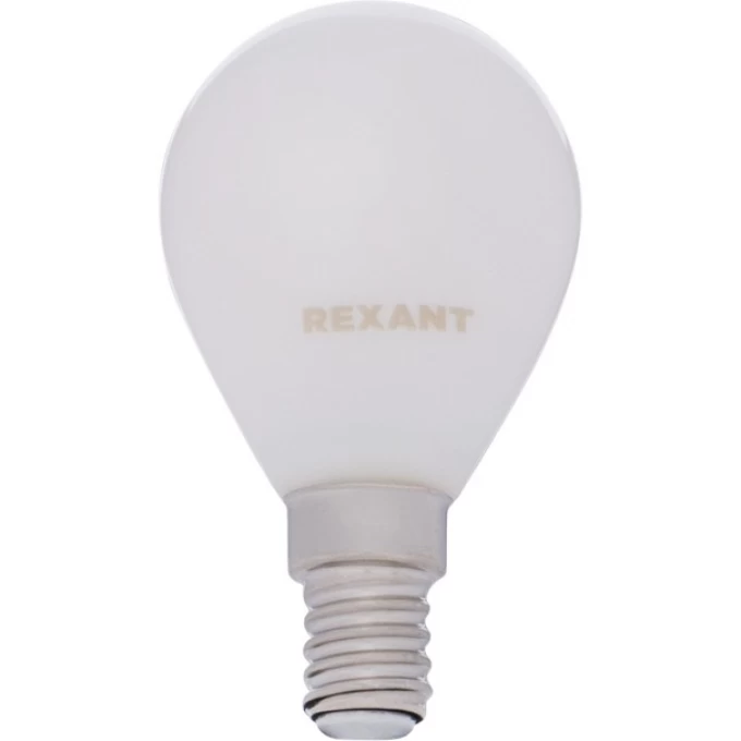Лампа филаментная REXANT GL45 9.5 Вт 4000K E14 матовая колба 604-134 Лампа филаментная REXANT GL45 9.5 Вт 4000K E14 матовая колба 604-134