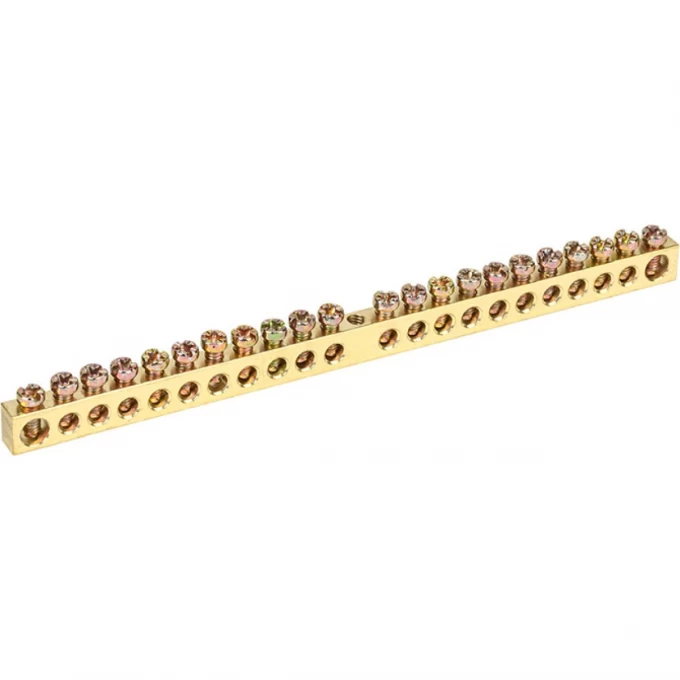 Шина REXANT PEN «земля-ноль» 6х9 мм 22/1 (22 группы/крепеж по центру) 11-2363 Шина REXANT PEN «земля-ноль» 6х9 мм 22/1 (22 группы/крепеж по центру) 11-2363